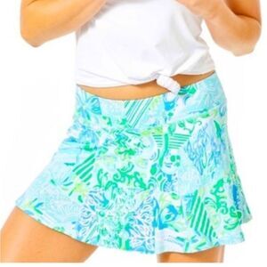 LILLY PULITZER LUXLETIC CORRINE SKORT *BEACH HAPPY* UPF 50+ XS